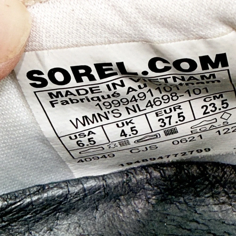 Sorel Kinetic Impact Strap Sneaker, Women's 6.5 white and pink